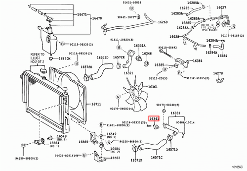 Genuine LandCruiser 75 70 Series 1HZ 1PZ Radiator Top Hose Water Outlet Gasket - Picture 12 of 20