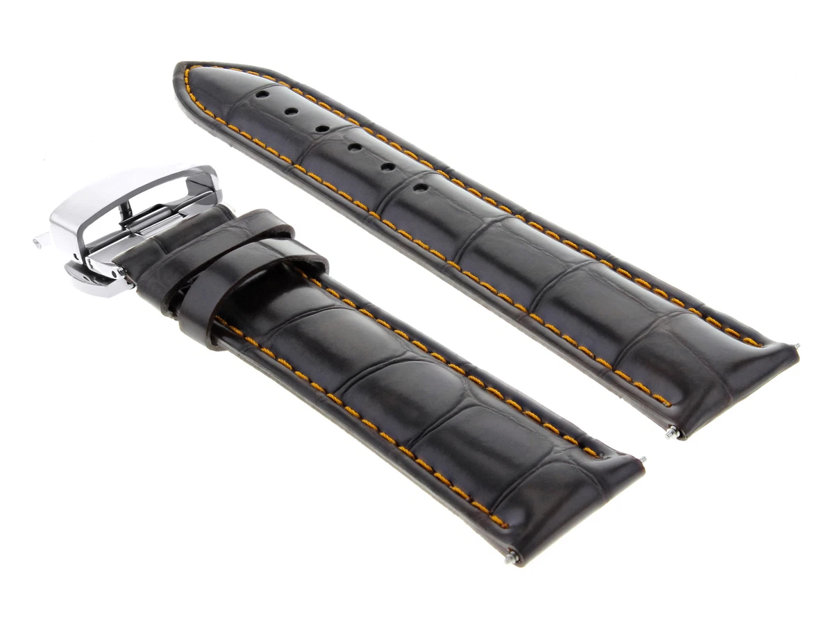 18mm leather strap with deployment clasp new arrivals