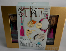 STMT D.I.Y. Wooden Charm  Tassel Jewelry Making Kit for Teens NIB