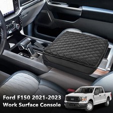 Fit Ford F150 Lightning 2021-2026 Bucket Seat Work Surface Console Armrest Cover