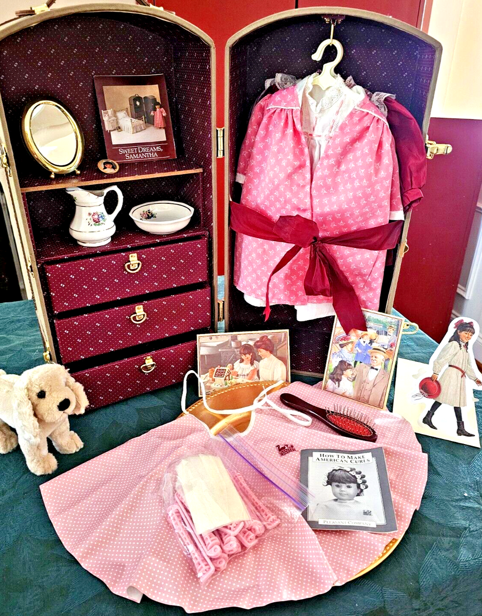 samantha birthday dress PLEASANT COMPANY American Girl Samantha Birthday Outfit Pinafore RARE 1993