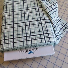  ~ By The Yard, Aqua Plaid By Riley Blake, $3.99 Ships ANY Amount Of Fabric