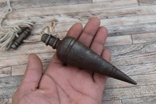 Vintage Iron Leveling Plumb Bob Tool Collectible Table Decor Plumb Bob Tool 12oz