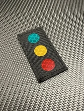 Reflective IR Stop Light Traffic Patch Hook & Loop Airsoft Morale Tactical