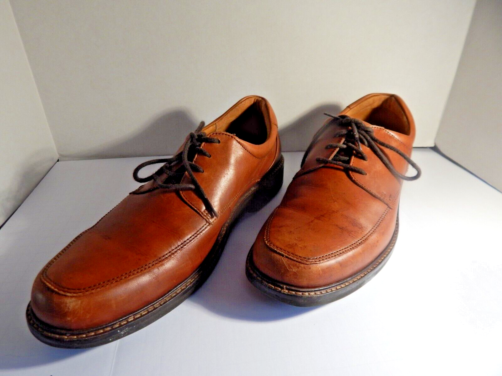 SAOLA Scarpe eleganti da uomo ECCO taglia 13 US in pelle marrone