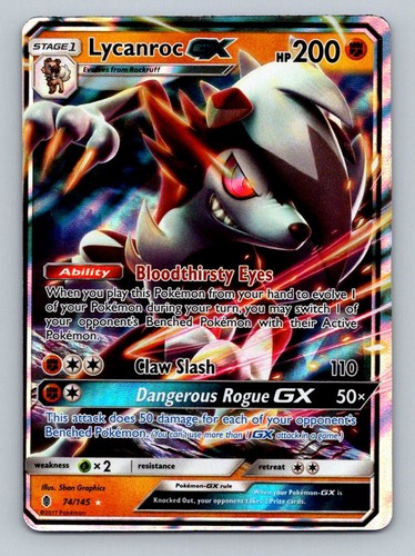 Pokemon Card Kommo-o GX 100/145 Guardians Rising Half Art Graded 8 Near  Mint | eBay