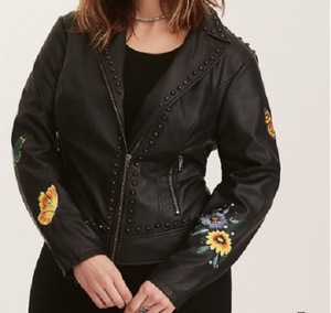 torrid black leather jacket