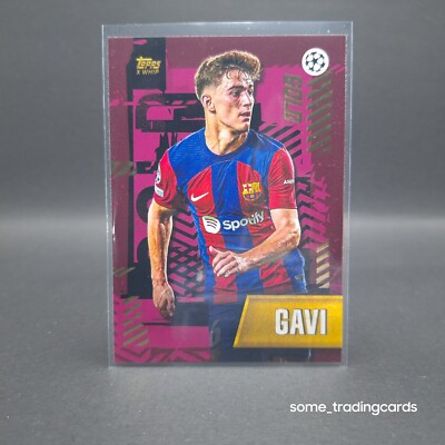 Topps Gold UCL 2023/24 Gavi FC Barcelona Gold Insert