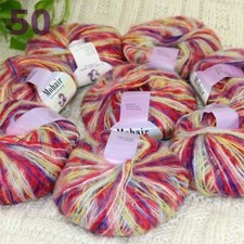 Sale New 8BallsX25g Warm Mohair Sweater Wrap Shawl Hand Knit Crochet Yarn 50