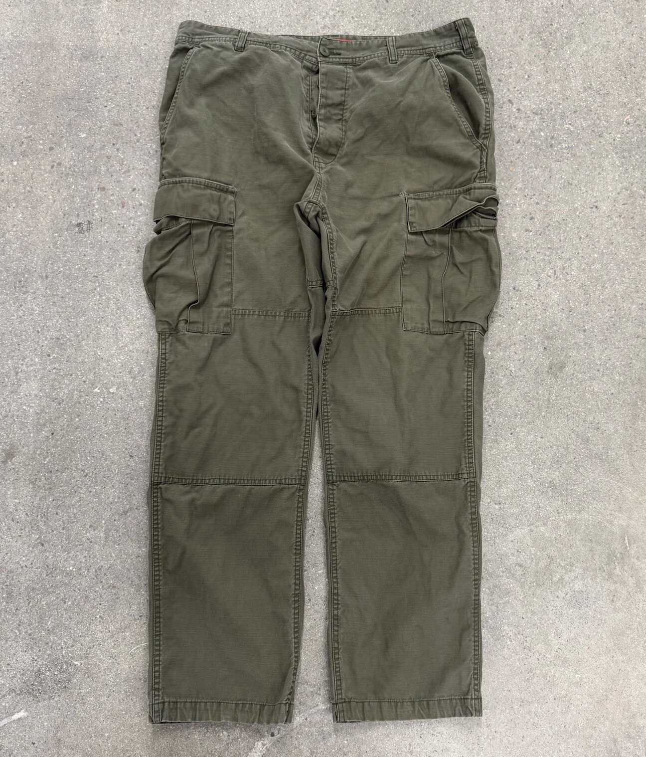 Pantalon cargo vert coton épais SUPREME armée taille 36