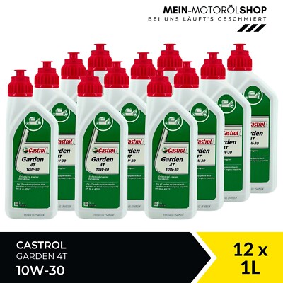 Castrol Garden 4T 10W-30 API Sl/CF Rasenmäheröl 12x1 Liter = 12 Liter