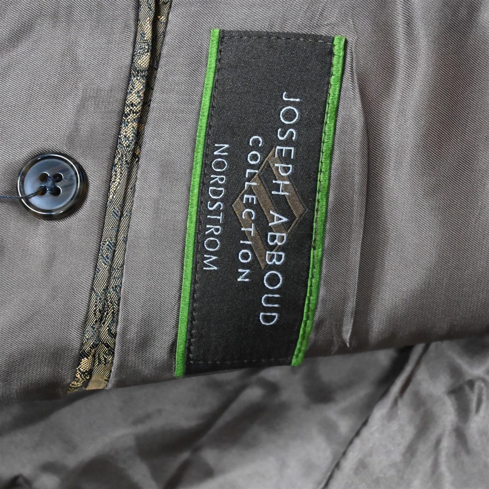 Abrigo deportivo Blazer Joseph Abboud 46R marrón a cuadros de lana para hombre Foto 4 de 4