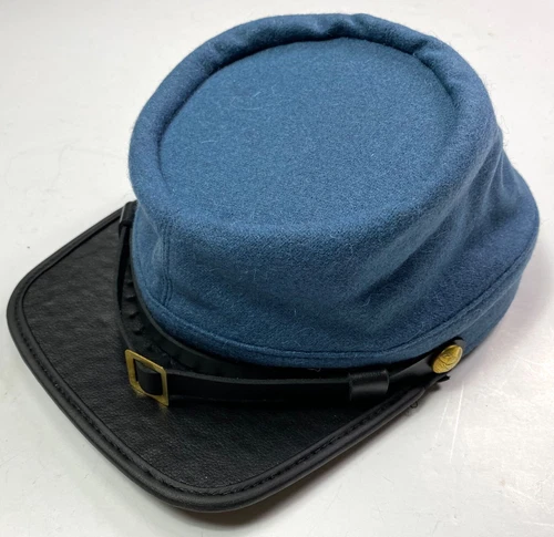 CIVIL WAR US EARLY WAR UNION INFANTRY BLUE WOOL KEPI FORAGE CAP HAT-MEDIUM
