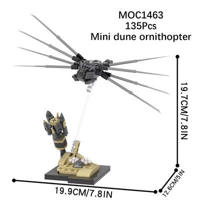 MOC Bricks Dune Ornithopter 135Pcs Movie Atreides Scene Building Blocks Toys