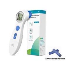 (2 Packs) Infrared Digital Forehead Thermometer For Adults Kids With Batteries