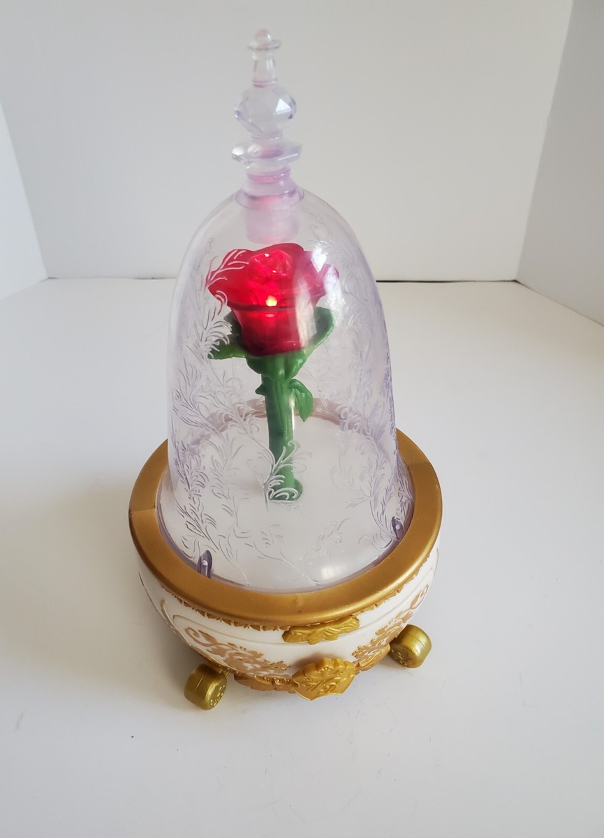 A Jakks Beauty And The Beast Disney Enchanted Rose Light & Music Toy Working