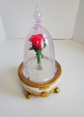 A Jakks Beauty And The Beast Disney Enchanted Rose Light & Music Toy Working
