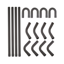 2.25 2 14 Custom Exhaust Tubing Mandrel Bend Pipe Straight U-bend 90 Kit 16pcs 2.25 2 14 Custom Exhaust Tubing Mandrel Bend Pipe Straight U-bend 90 Kit 16pcs