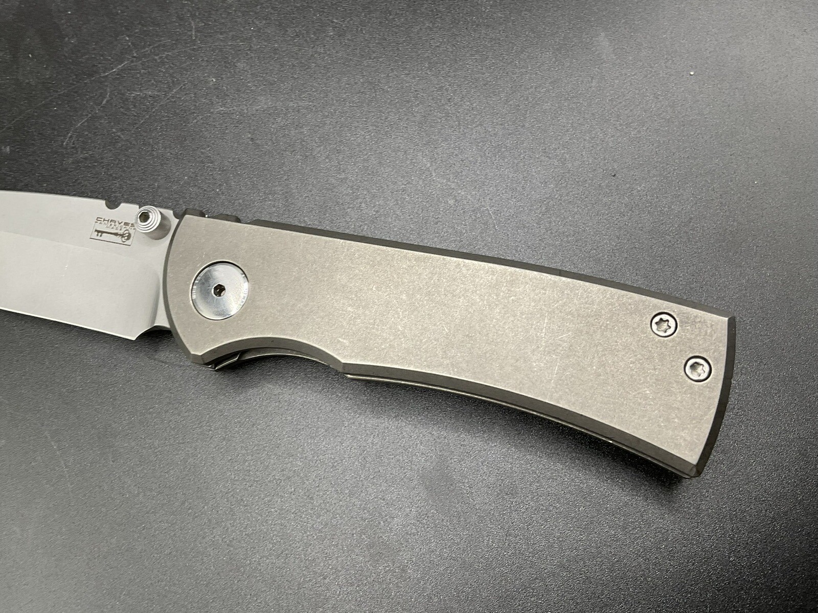 Chaves Knives American Made 228 V1 Titanium Hand Ground S35VN eBay