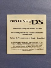 Nintendo DS Health and Safety Precautions Booklet 55878D