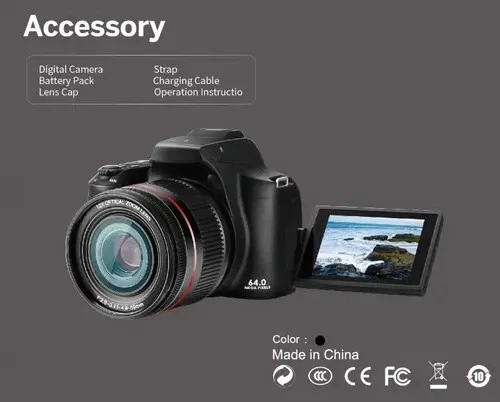 Ordro G700 dslr. 12X Optical Zoom, 30X Digital. 4K, 64 MP,  Sony sensor, Wifi - Image 2 of 4
