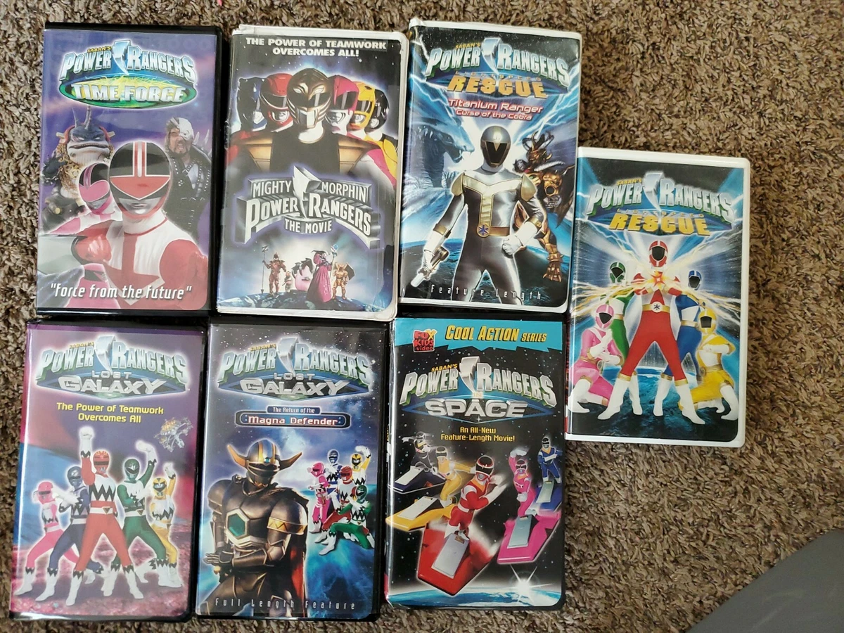 Saban s Power Rangers Vintage VHS MOVIE Lot 7 Vhs Power Rangers