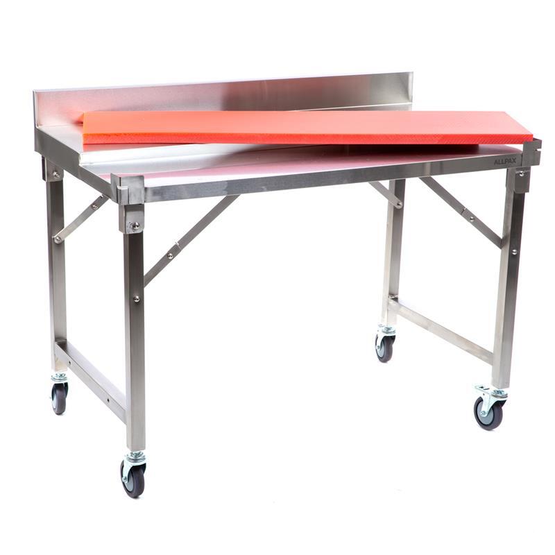 Zerlegetisch klappbar+ Grundboden 120 x 70 cm Edelstahl Zerwirktisch 200 kg