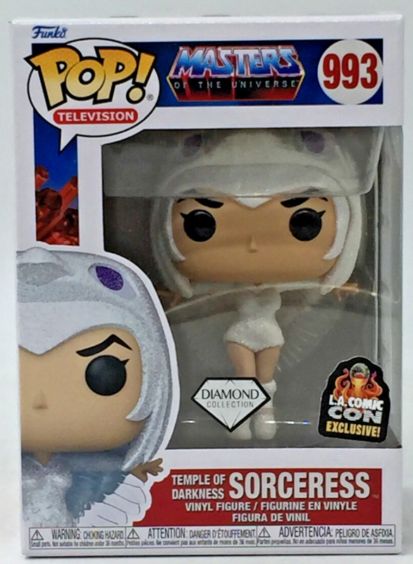 Funko Pop! Masters of The Universe Sorceress #993 Diamond LACC EX W/ Protector