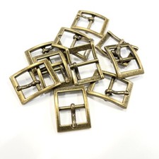 Y3114 Center Bar Buckle Single Prong 16mm 0.63  Antique Brass High Quality