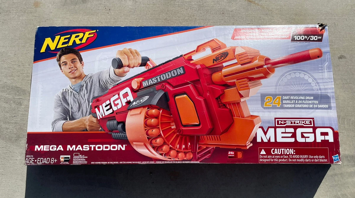 Nerf Mega Mastodon Blaster 23189118 Automatic Dart Machine Gun n strike  N-Strike