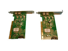 LOT OF 2 Dell 0Y9457 0648 AFW-2100 Dual 2 Port Firewire Expansion Card