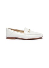 SAM EDELMAN GIRL'S LORAINE MINI WHITE LOAFERS SIZE 4Y H8800L4100