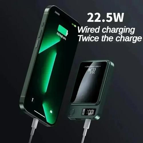 Batterie externe magnétique sans fil 10000mAh, 22.5W, charge rapide. - Zdjęcie 4 z 16