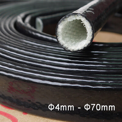 Netproshop Glasseidenschlauch Mit Silikon, 5 Mm Innen, 2 Meter - Ziegelrot, Hitzebeständig Bis 250°C