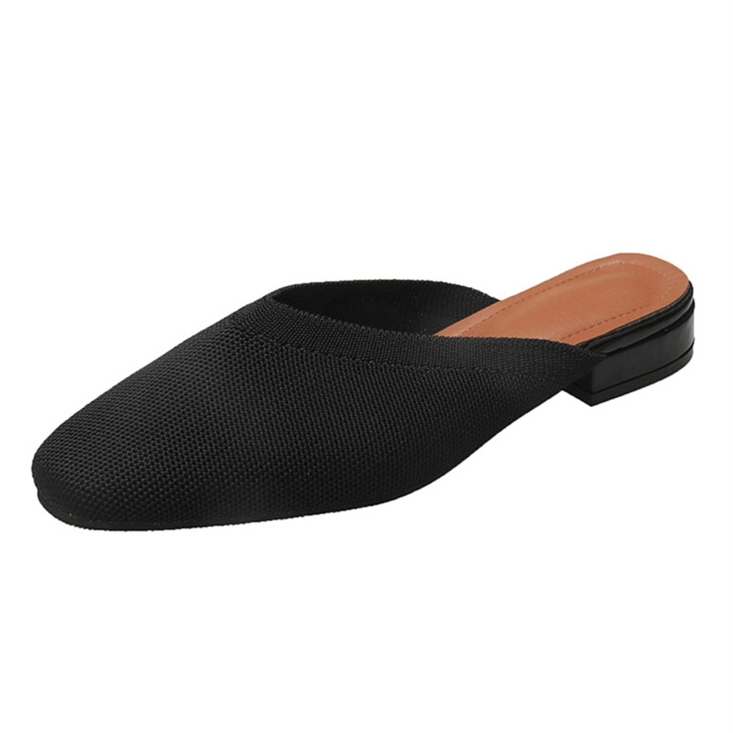 APL Ciabatte piatte da donna in maglia chi a punta slip on estive slingback scarpe