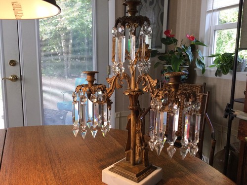 Gold Gilt Solid Bronze Antique Girandole - 第 1/4 張圖片