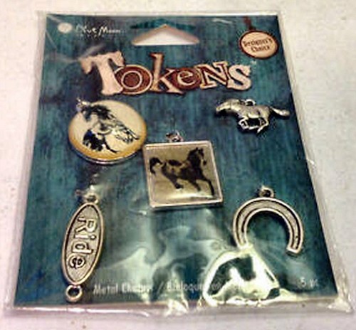 BLUE MOON BEADS DESIGNER'S CHOICE JEWELRY 5 PIECE HORSE CHARMS TOKENS - Picture 5 of 5
