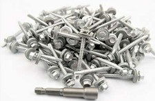 Pack OF 1000  5.5 x 57mm Tech Screws for roofing & cladding self drill tek screw
