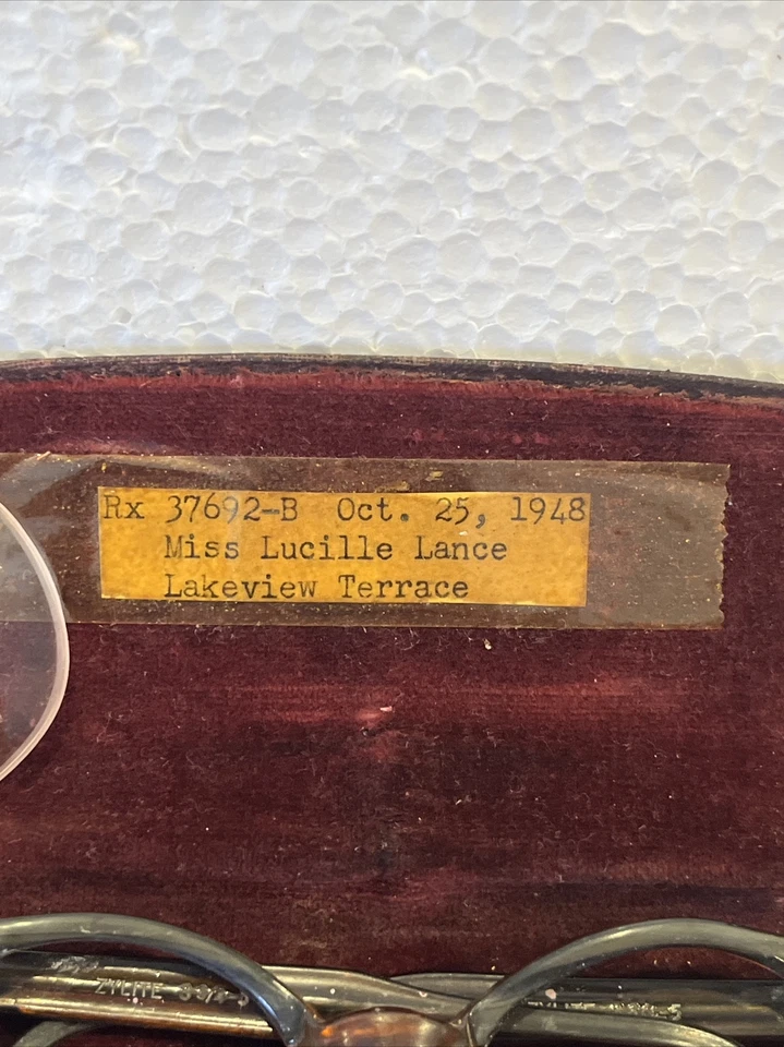 Monturas de gafas de cilite ojo de gato vintage de finales de 1940 de la posguerra de la Segunda Guerra con estuche Foto 2 de 4