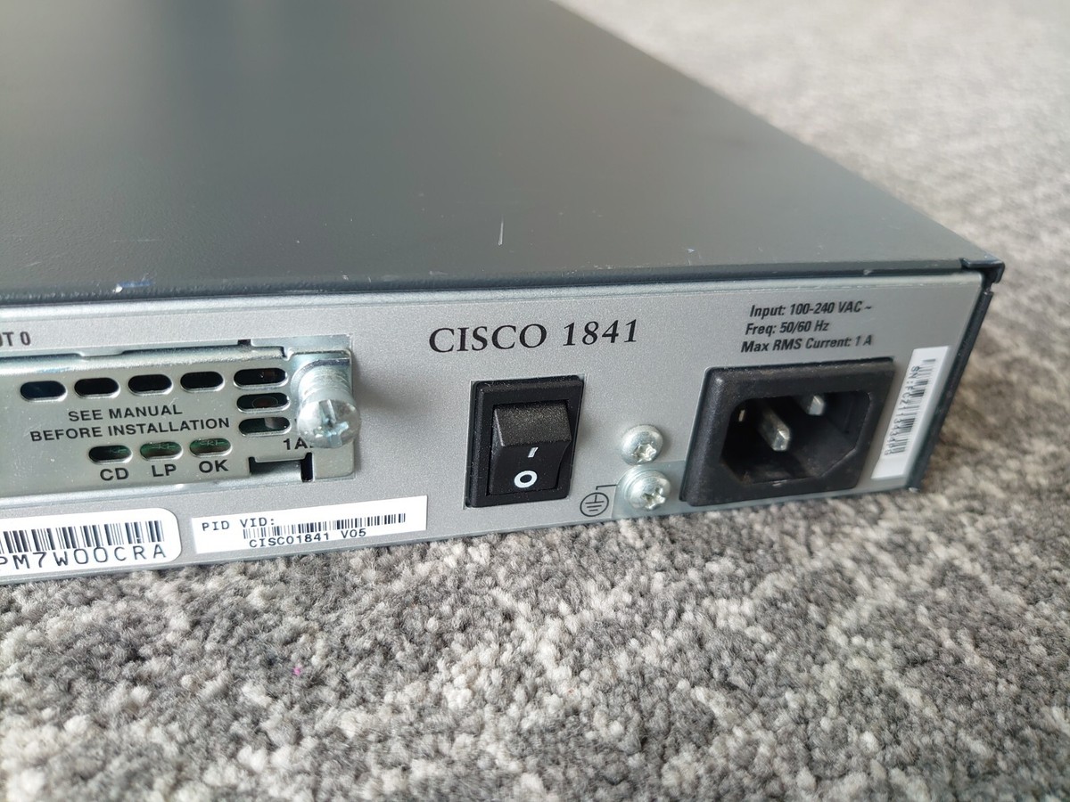 Cisco 1841 with No FacePlate 32mb Compact Flash Memory Card