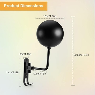 2-Pack Motorcycle Helmet Holder Wall Mount - 180° Rotation Aluminum Alloy Rack
