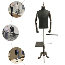 Male Mannequin, Dress Half Body, Adjustable Height Male Mannequin