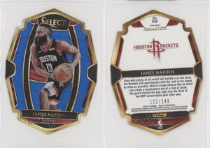 2018-19 Panini Select Premier Level Blue Prizm /249 James Harden #158