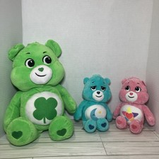 Care Bears Plush Lot of 3 Good Luck 15  Bedtime 10  Love-a-Lot 10  Stuffed Toys