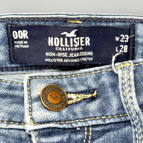 Hollister Women's Advanced Stretch High-Rise Jean Leggings Sz 00R 23x28” - Picture 3 of 8