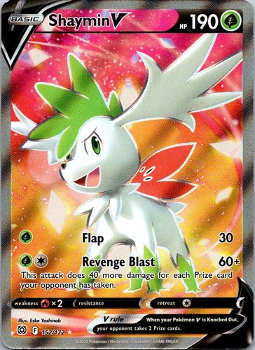 Shaymin V 152/172 Ultra Rare Brilliant Stars Pokemon Holo Near Mint