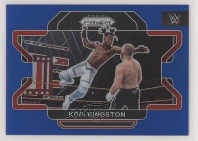2022 Panini Prizm WWE Blue Prizm 23/199 Kofi Kingston #16 0b5