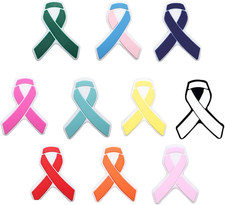 20Pcs Ribbon Focal Beads for Pens,Colorful Silicone Spacer Beads,Rubber Silicone