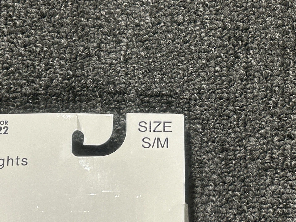 Medias Tono Suave Acogedoras Forro Cepillado Talla S/M Negro Estampado Leopardo Mezcla de Poli Nuevo con Etiquetas Foto 3 de 4