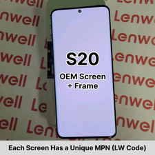DISCOUNT Original OEM Samsung Galaxy S20 OLED Display Screen w/ Midframe G980